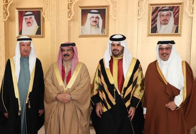 جلالة الملك يشرف حفل زواج محمد بن خليفة بن راشد
