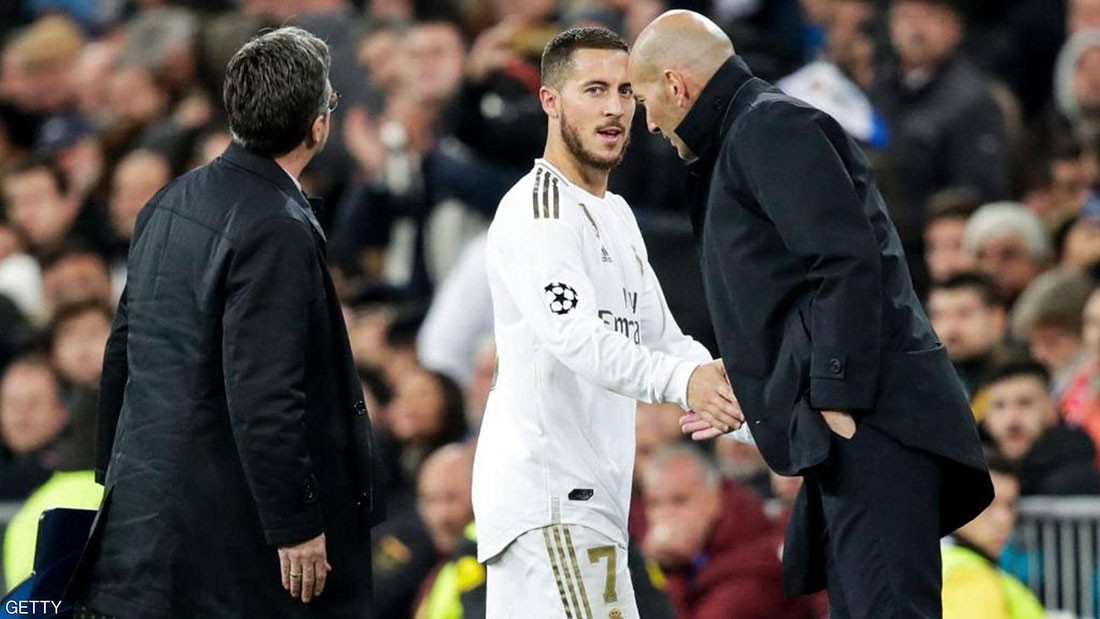  زيدان يزف بشرى لمشجعي ريال مدريد بشأن هازارد 