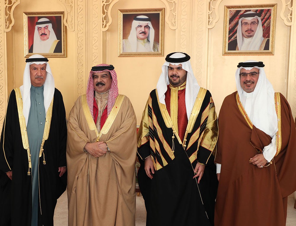 جلالة الملك يشرف حفل زواج محمد بن خليفة بن راشد