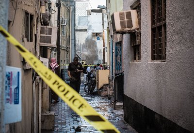 بالصور: وفاة آسيوي بحريق في سكنه بالمنامة