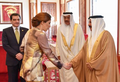 جلالة الملك المفدى يستقبل رئيس مجلس أمناء مركز الملك حمد العالمي للتعايش السلمي