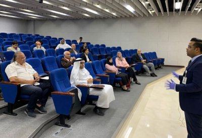 فريق من شركة " CAE" العالمية للمحاكاة الطبية يزور جامعة الخليج العربي