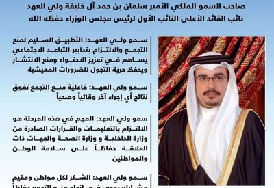 سمو ولي العهد: فاعلية منع التجمع تفوق نتائج أي إجراء آخر وقائياً وصحياً
