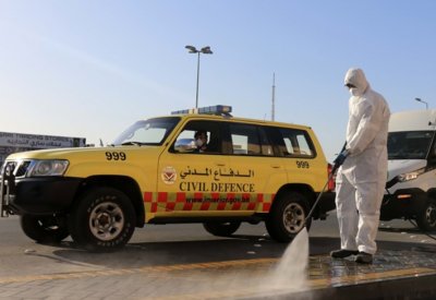 بالصور.. مدير عام الإدارة العامة للدفاع المدني: الشركات التي تم تدريبها بدأت أعمال التطهير بالمحافظات