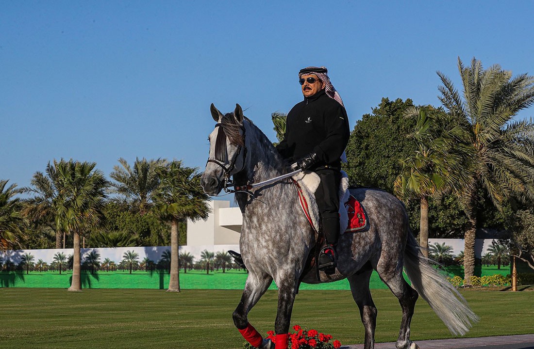 جلالة الملك يزاول الرياضة جريًا على عادته