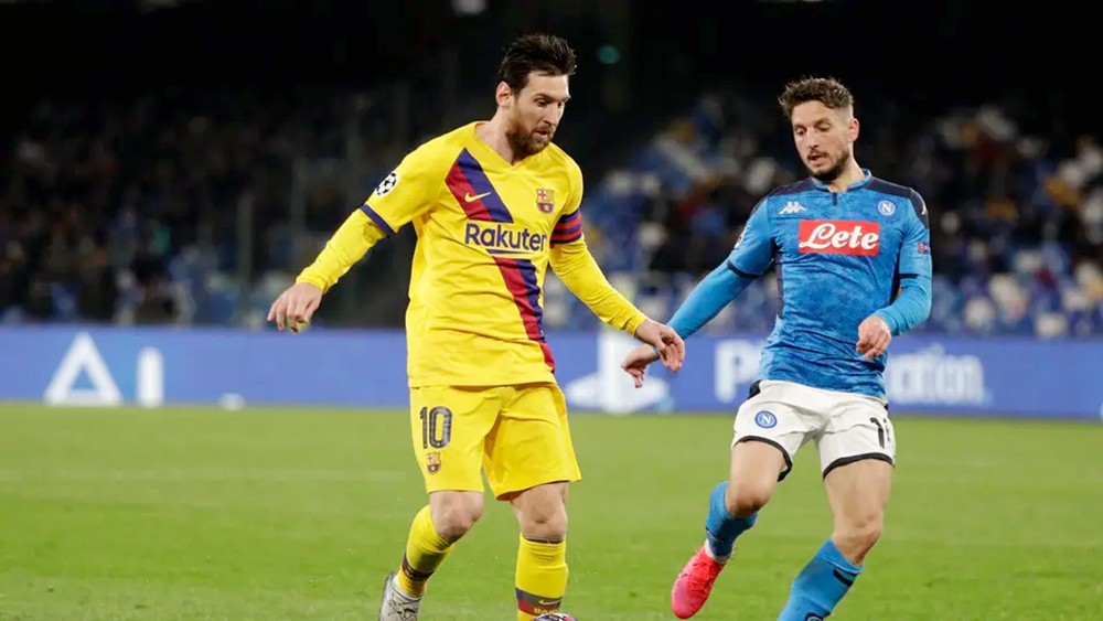 إقامة مباراة برشلونة ونابولي في دوري الأبطال دون جماهير