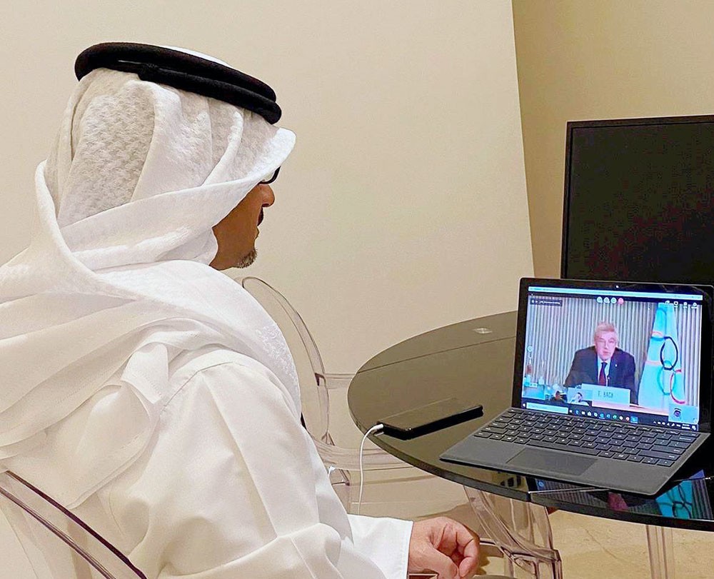 النصف يشارك في اجتماع اللجنة الأولمبية الدولية