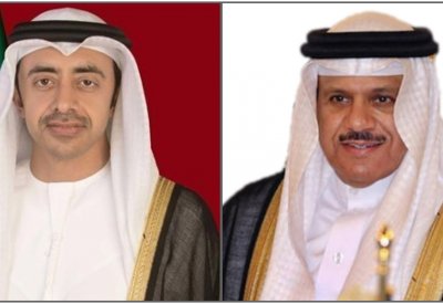 وزير الخارجية يجري اتصالاً هاتفيًا مع وزير الخارجية والتعاون الدولي في دولة الإمارات العربية المتحدة الشقيقة