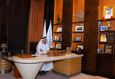 خالد بن حمد يترأس الاجتماع الاول للجنة التنسيق والتنفيذ والمتابعة "استجابة" عبر تقنية الاتصال المرئي 