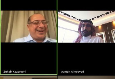 المؤيد يبحث مع كازروني إطلاق منصة الكترونية لطلبات الأندية والمراكز