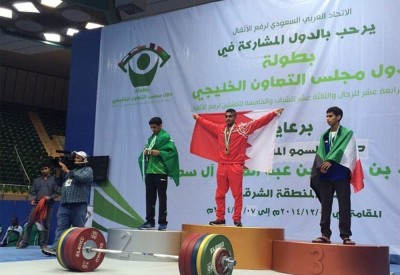 فقيد رفع الأثقال البحرينية سلمان الكندي سطر حروف وطنه من ذهب