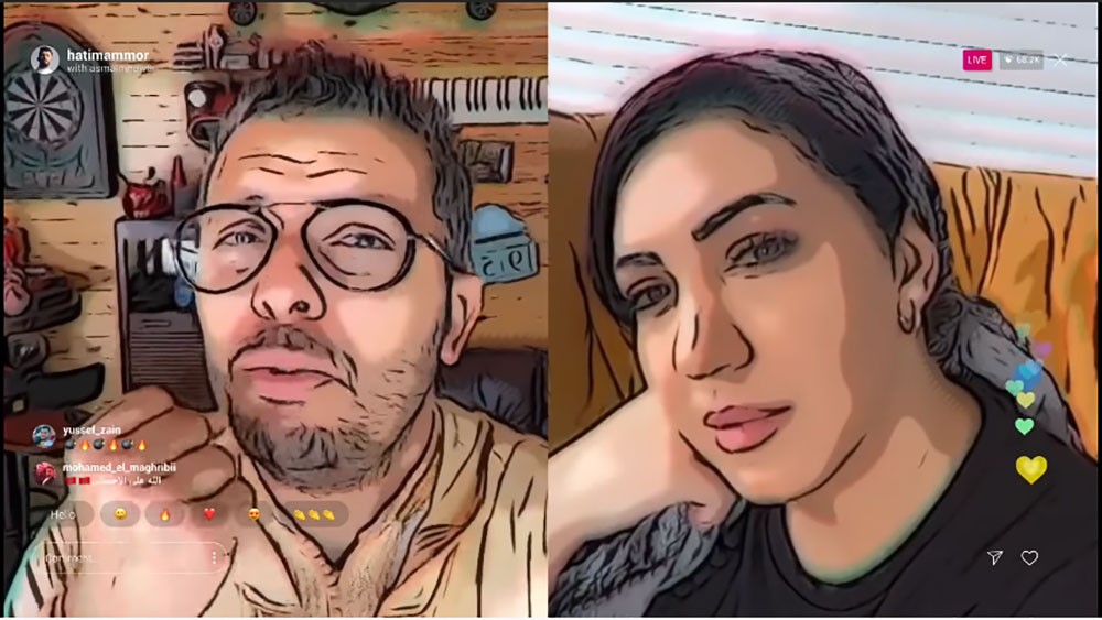 أسماء المنور و حاتم عمور يطلقان ديو "هاينة"