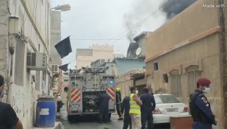 بسبب سيارة متوقفة أمامه.. الدفاع المدني يخمد حريق اندلع بمنزل في الديه