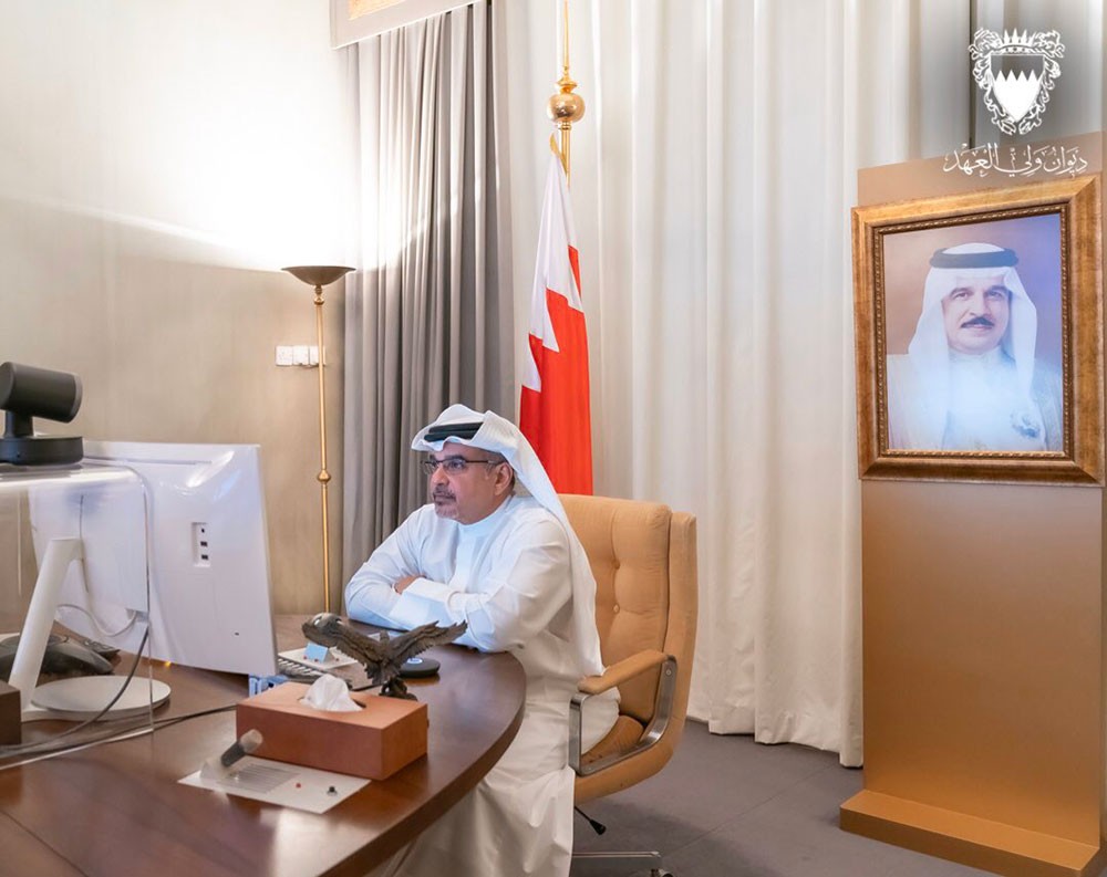 سمو ولي العهد يترأس إجتماع اللجنة التنسيقية الذي عقد "عن بعد"