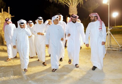 سلمان بن إبراهيم يزور موقع تصوير برنامج السارية