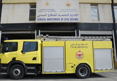 الدفاع المدني ينقذ طفلاً حُشر في مخزن