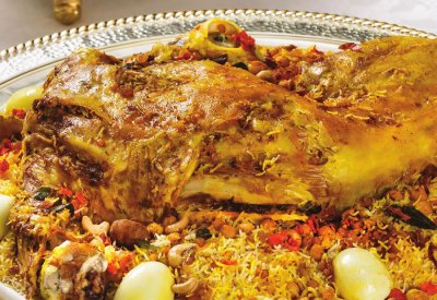 غداء العيد... غوزي بحريني وبلاليط لذيذ وقهوة عربية
