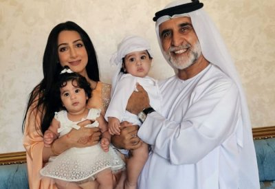 هيفاء حسين تنشر صورة التوأم سلطان وجواهر 