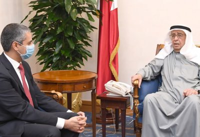 محمد بن مبارك يستقبل رئيس مجلس التنمية الاقتصادية