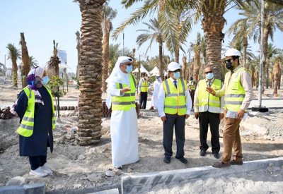 وزير الأشغال وشؤون البلديات : الانتهاء من 85% من أعمال المرحلة الثانية من تطوير الحديقة المائية