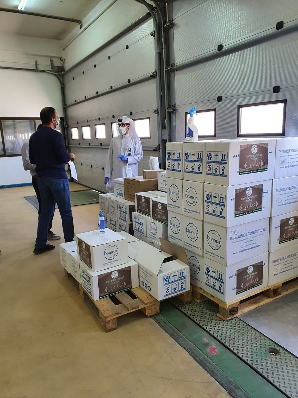 الجمعية الإسلامية تدعم المحاجر الصحية بأكثر من 1500 اداة تعقيم