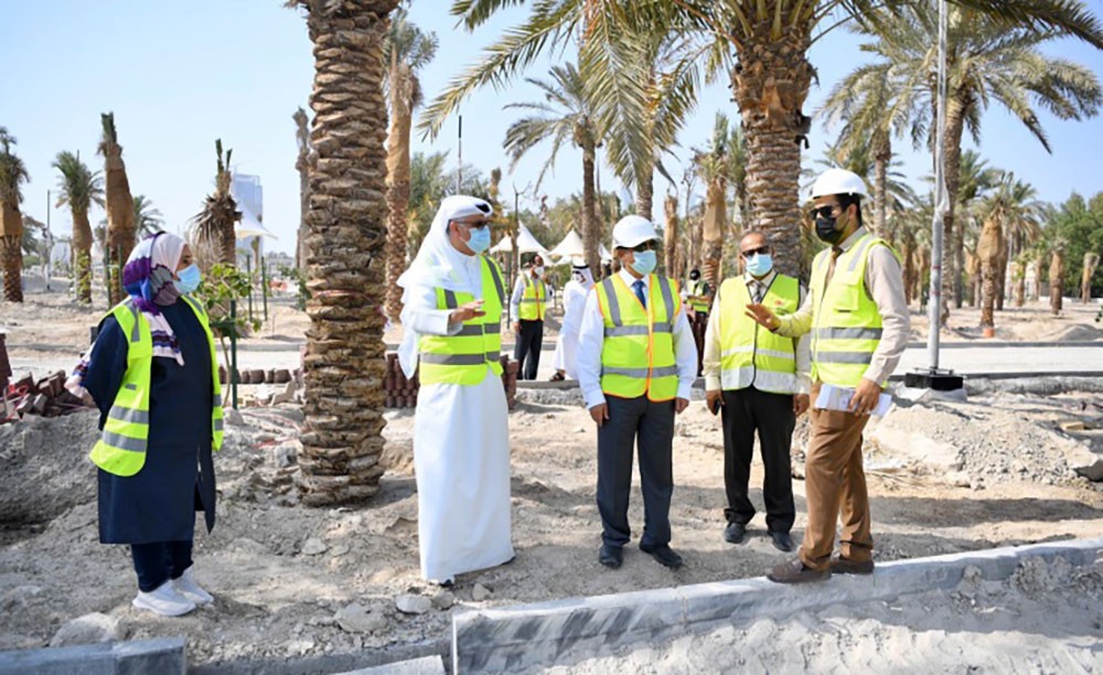 وزير الأشغال وشؤون البلديات : الانتهاء من 85% من أعمال المرحلة الثانية من تطوير الحديقة المائية