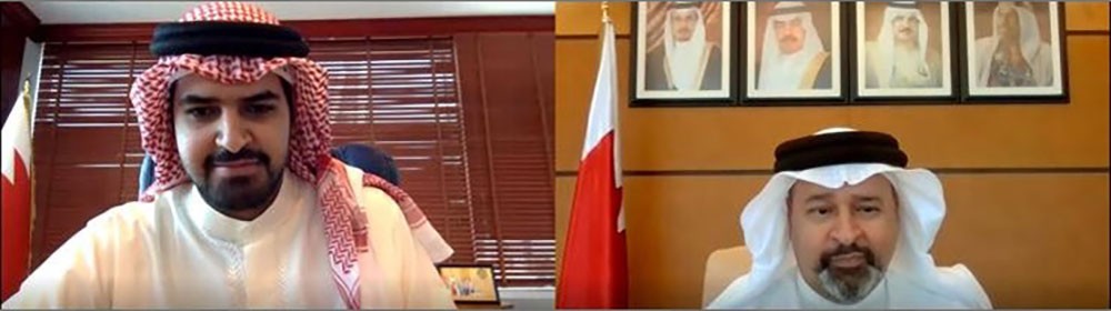 رئيس ديوان الرقابة المالية والادارية يجتمع مع سمو الشيخ عيسى بن علي بن خليفة عبر الاتصال المرئي