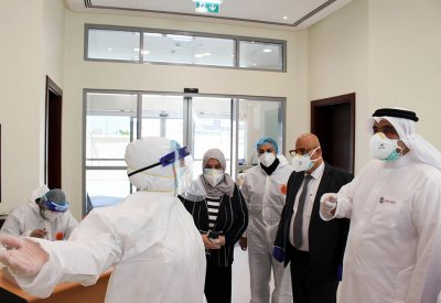 "الأعلى للصحة" ووزارة الصحة يطلعان على سير العمل في مركز تقييم الحالات الراغبة في "العزل المنزلي الاختياري"