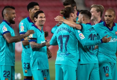 برشلونة يعود من التوقف بفوز كبير على مايوركا