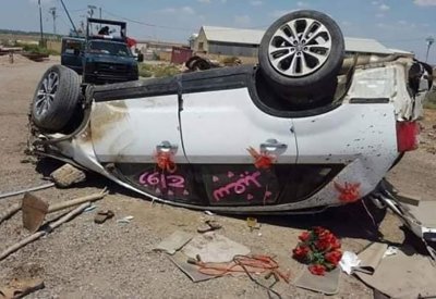 بالصور: عروسان عراقيان يتوفيان بحادث سيارة في يوم زفافهما