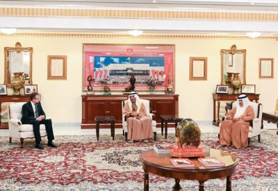 سمو رئيس الوزراء يستقبل السفير الأمريكي بمناسبة انتهاء فترة عمله