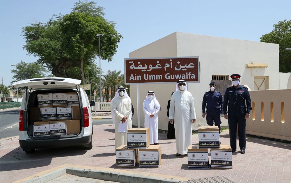 ضمن جهود المحافظة الجنوبية في حملة " فينا خير"... توزيع صناديق مشروع "غذاؤك في بيتك"