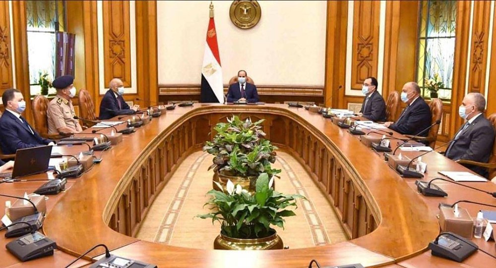 السيسي يجتمع بمجلس الأمن القومي.. ويصدر بيانا بشأن سد النهضة