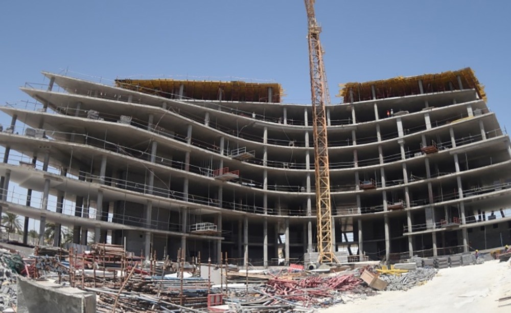 انجاز 29 % من مبنى وزارة المواصلات والاتصالات الجديد