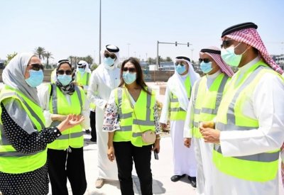 (البلديات) و(أمانة العاصمة) يتفقدون مشروع تجميل وتطوير تقاطع الفاروق