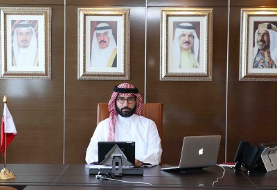 المؤيد يشارك في اجتماع وزراء الشباب والرياضة العرب عبر الاتصال المرئي