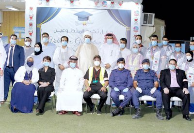 بالصور: أمسية لتكريم الخريجين من الطلبة المتطوعين بحجر الحد وعزل الجفير