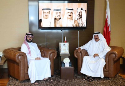 المؤيد يبحث مع دعيج بن سلمان مقترحات تطوير القطاع الشبابي والرياضي
