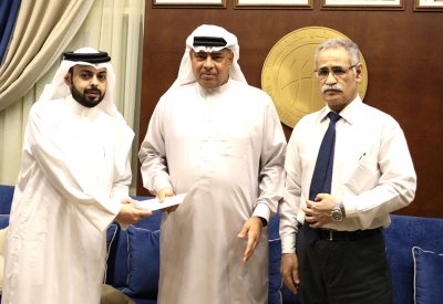 اتحاد السلة يكرم الحكم جابر عبدالله لانتهاء فترة عمله