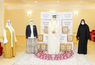 "الجنوبية" تتسلم 2000 كمام طبي من الجمعية البحرينية لتنمية المرأة وجمعية بصمة خير