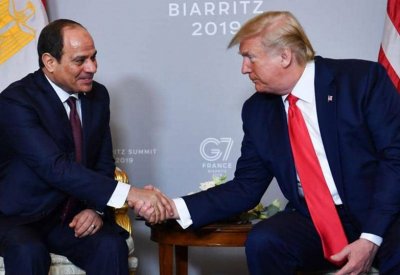 السيسي وترامب يتوافقان على وقف إطلاق النار في ليبيا