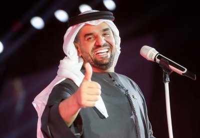 حسين الجسمي ويارا في حفل العيد بدبي