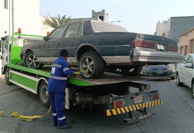 بلدية الشمالية: حملات لازالة السيارات المهجورة في سلماباد