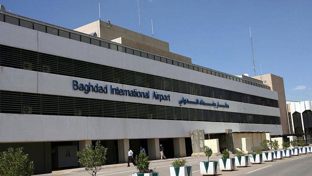 سقوط صاروخ على مطار بغداد.. ولا خسائر بشرية