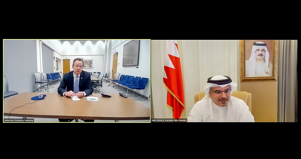 سمو ولي العهد: علاقات الشراكة الاستراتيجية الوطيدة بين البحرين وأمريكا تستند إلى عمق تاريخي وتعاون ثنائي مستمر