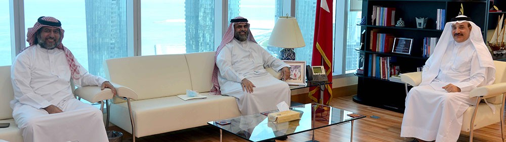 حميدان يبحث مع الأنصاري وبو حمود جهود تأمين استقرار العمالة الوطنية بالقطاع الخاص