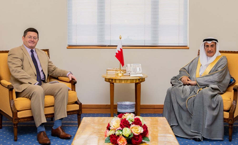 نائب رئيس مجلس الوزراء يبحث مع السفير البريطاني سبل تعزيز التعاون