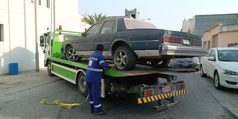بلدية الشمالية: حملات لازالة السيارات المهجورة في سلماباد