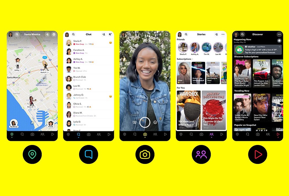 سناب شات تطلق تطبيقها المصغر “Snap Minis”