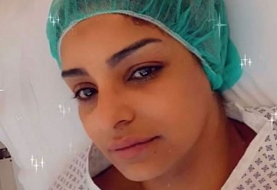 مرام البلوشي تخضع لعملية جراحية